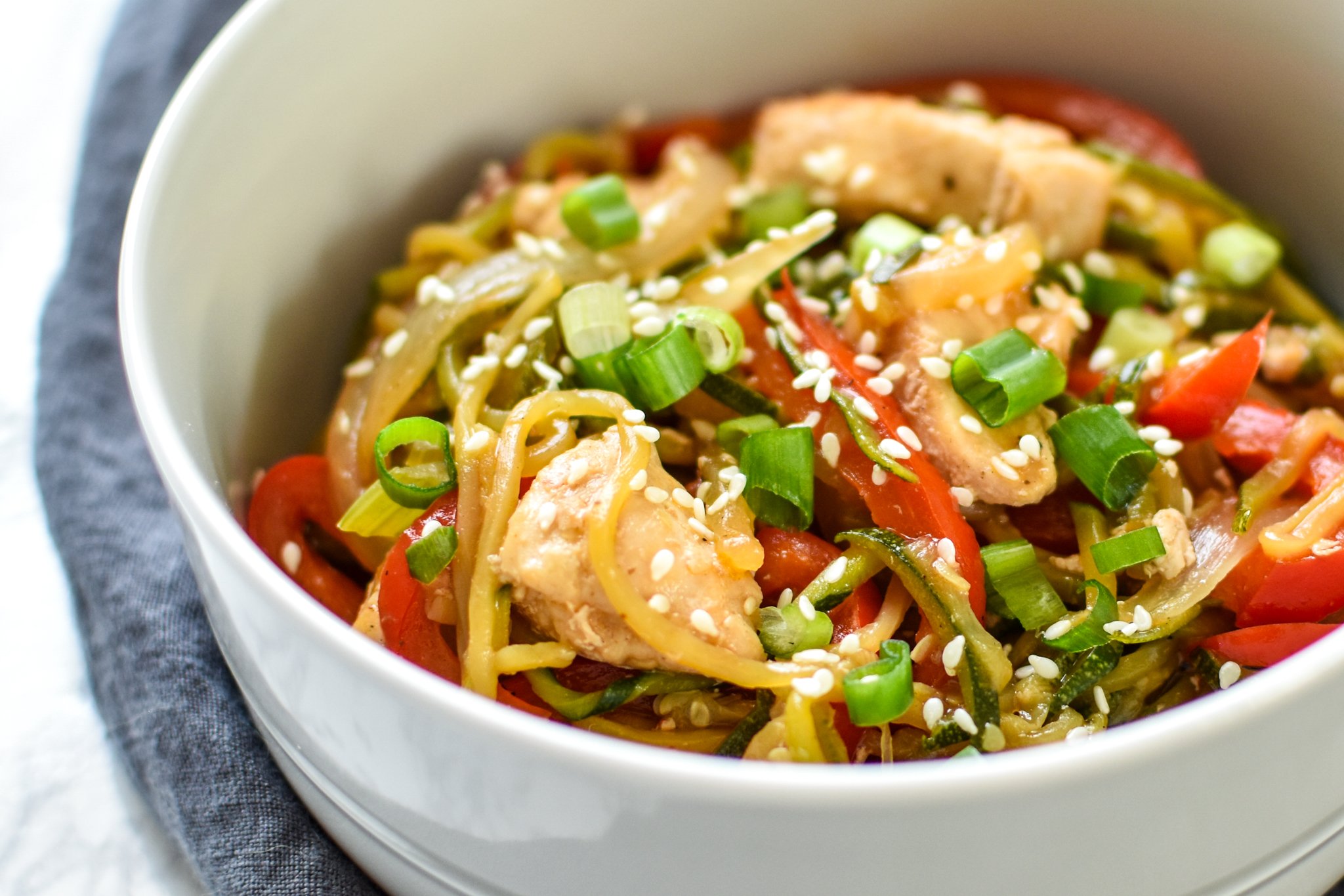 Zucchini Chicken “Lo Mein”