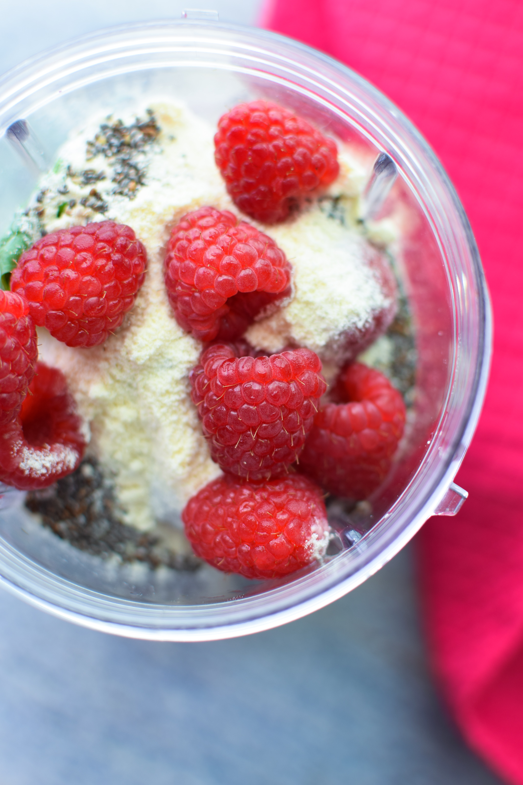 Our very favorite go-to Berry Protein Smoothies recipe in two ways! Packed with berries, greens, and protein, and super easy for meal prepping! - pmp.local