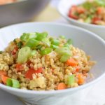 Fried Cauliflower Rice Recipe - Super healthy takeout style fried "rice", made with cauliflower! Packed with veggies and easy to personalize. - pmp.local