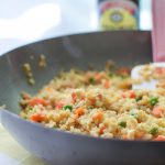 Fried Cauliflower Rice Recipe - Super healthy takeout style fried "rice", made with cauliflower! Packed with veggies and easy to personalize. - pmp.local