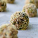 Spicy Baked Turkey Spinach Meatballs recipe - Ground turkey + spinach +all the right spices and a little heat make the best meatballs ever! - pmp.local