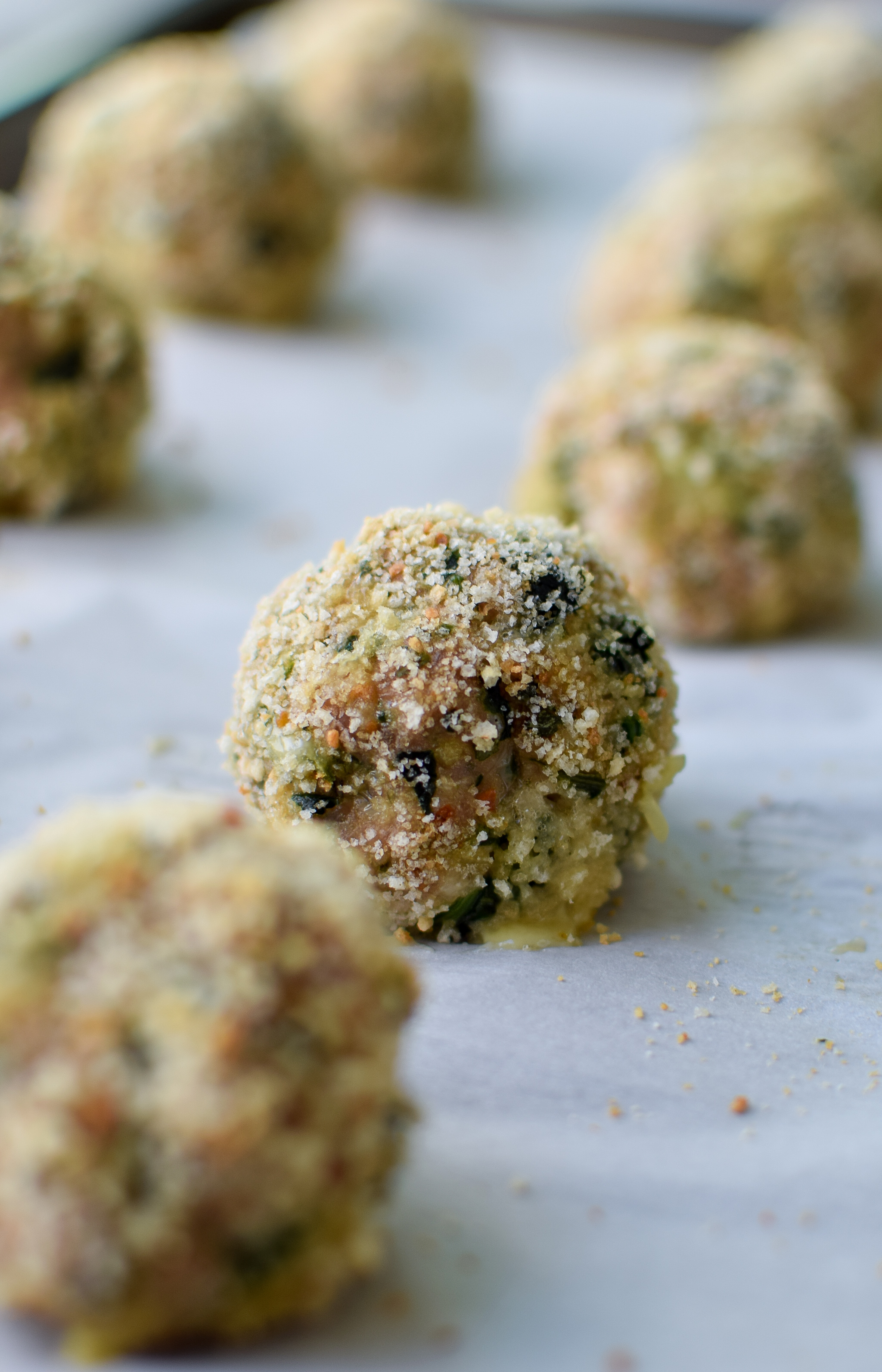 Spicy Baked Turkey Spinach Meatballs