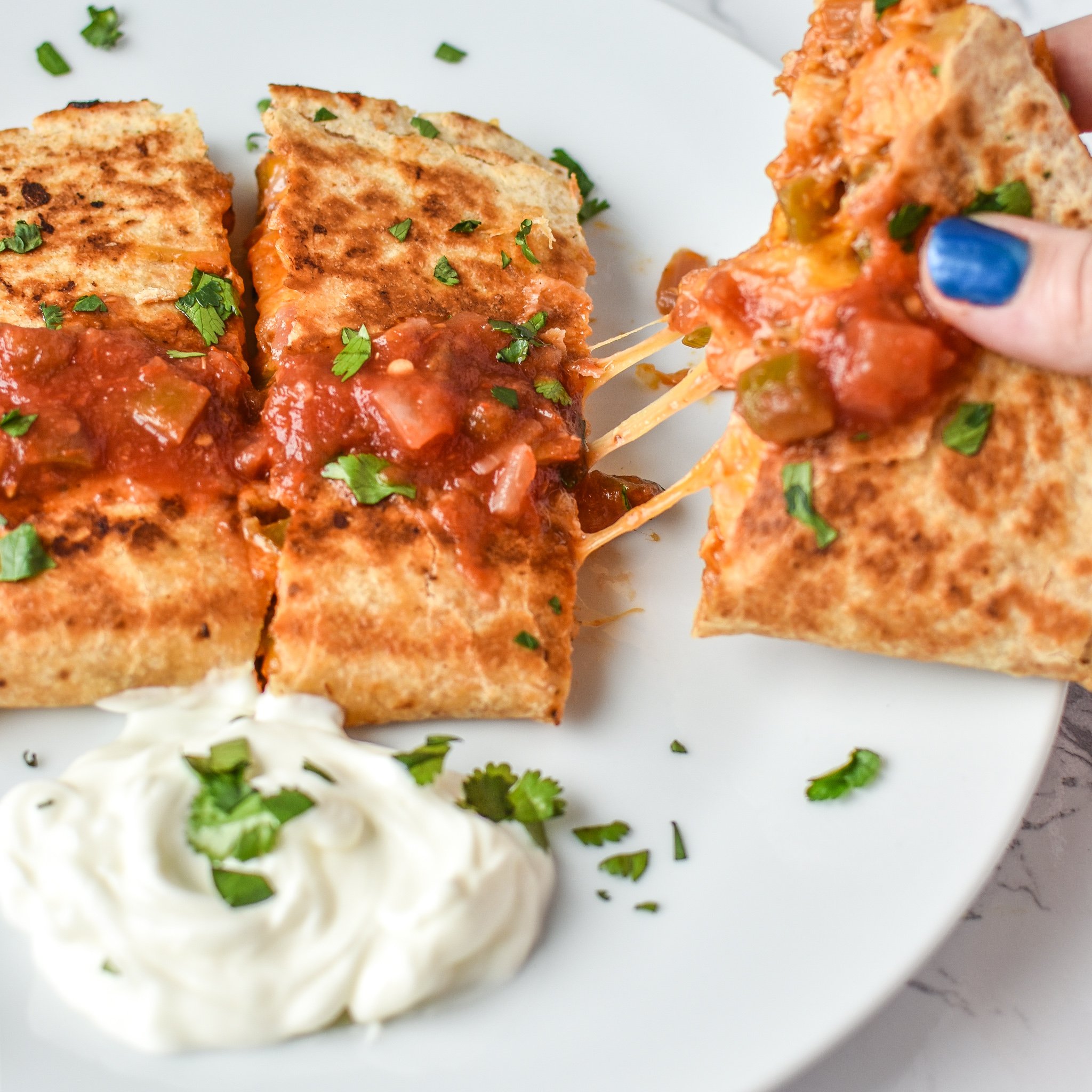 Quick BBQ Chicken Quesadillas (Make-Ahead Filling Recipe)