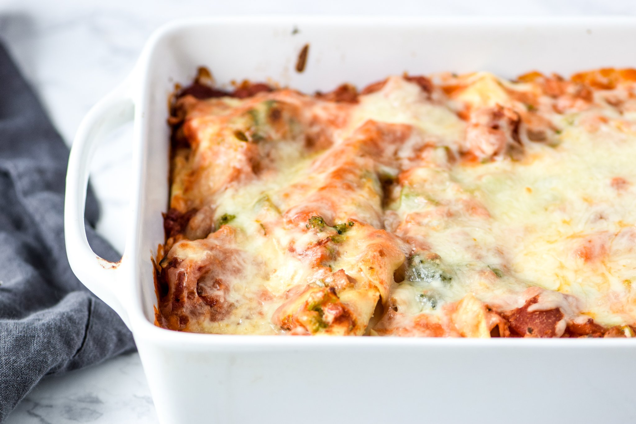 Leftover Vegetable Italian Chicken Lasagna Recipe - Use up leftover veggies in my favorite deliciously layered ground chicken lasagna! - pmp.local