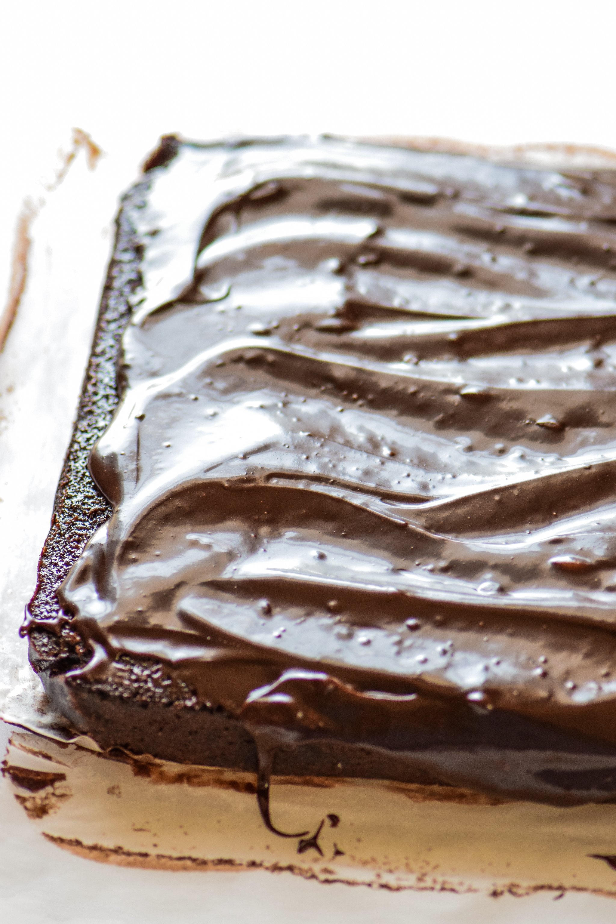 Chocolate Espresso Zucchini Brownies recipe - Gooey chocolate mocha goodness, with fresh zucchini blended right in! - pmp.local