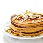 Tropical Pineapple Protein Pancakes Recipe - A perfect blend of pineapple helps keep these delicious protein pancakes moist and perfect for on-the-go! - pmp.local