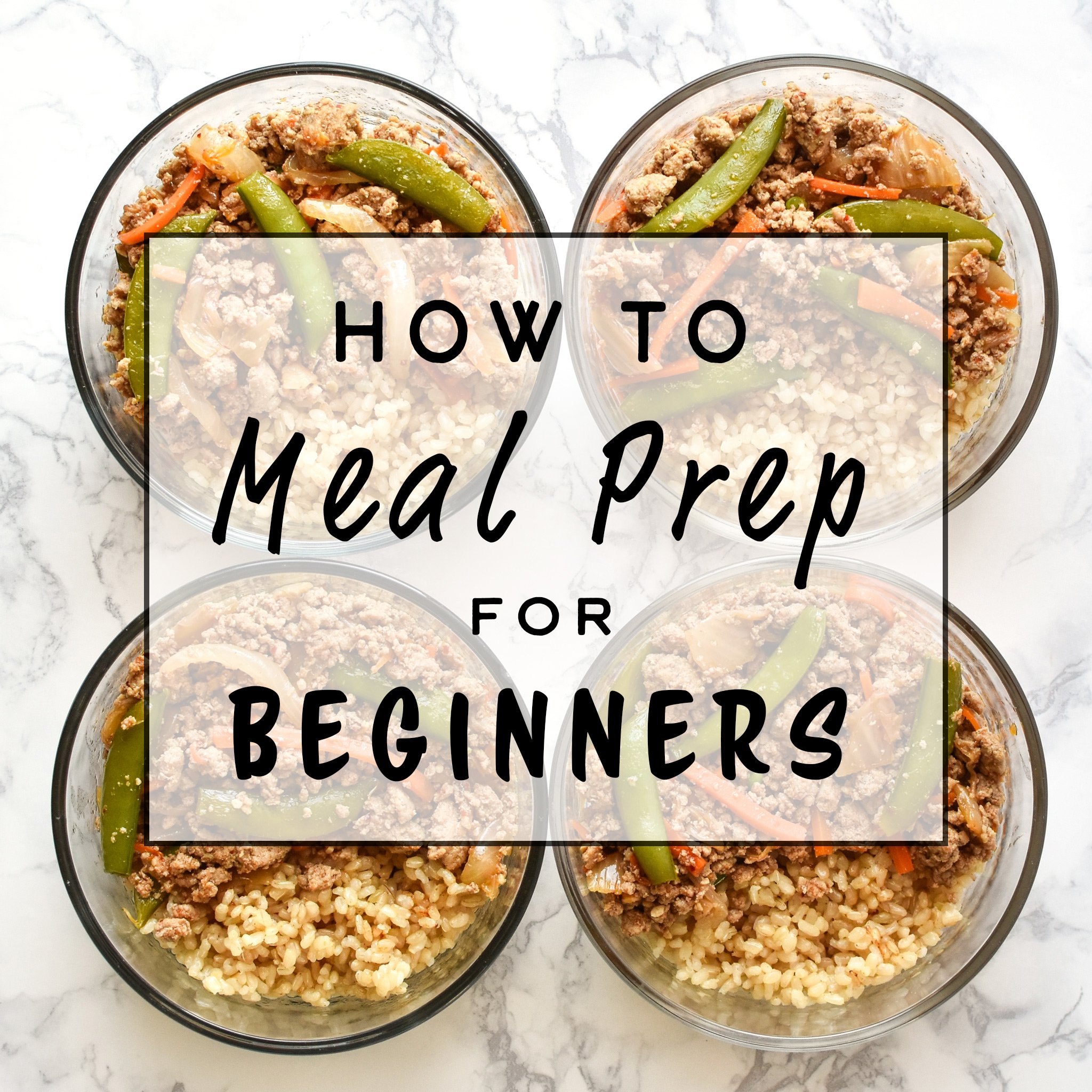 How to Meal Prep for Beginners - A super simple starting place for you to learn meal prep strategies! - pmp.local
