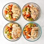 Meal Prep Italian Seasoned Chicken with Roasted Imperfect Vegetables - Simple, healthy, easy italian seasoned chicken with very Imperfect oven roasted potatoes, peppers, cherry tomatoes, carrots, and onions! - pmp.local