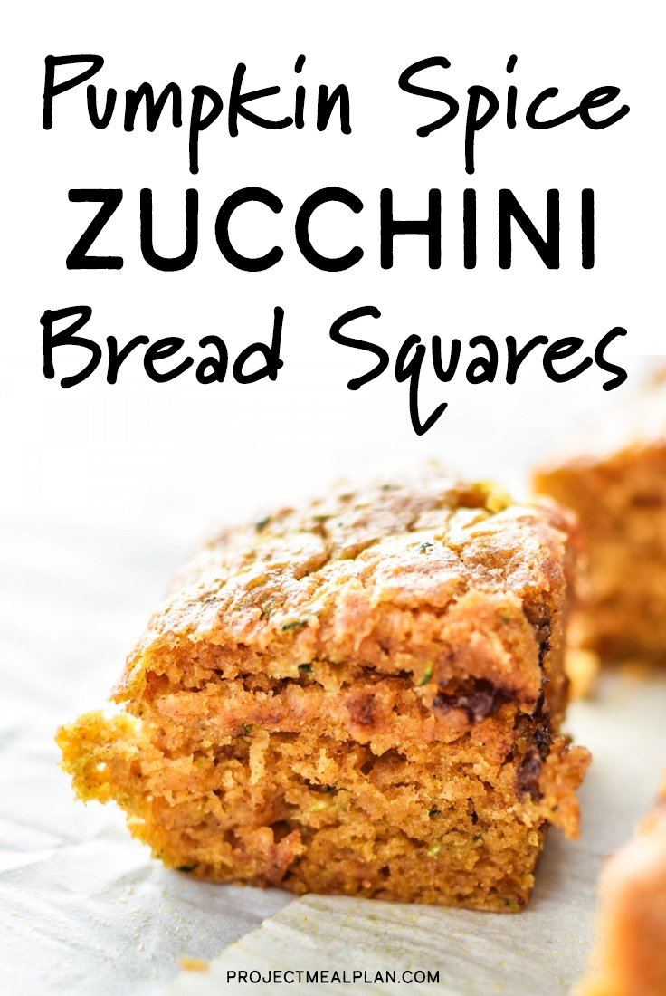 Pumpkin Spice Zucchini Bread Squares are the ultimate fall treat - zucchini bread crossed with pumpkin bars! - pmp.local
