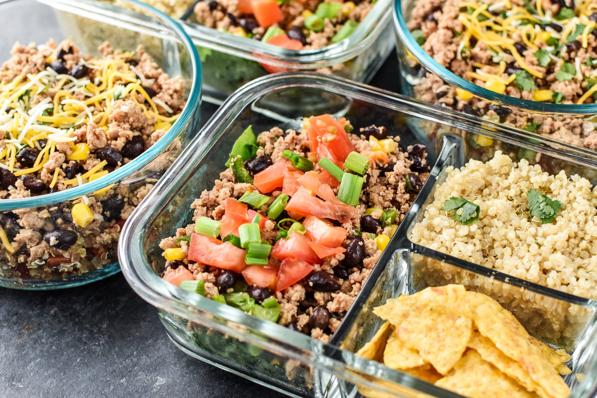 Hot & Cold Turkey Taco Meal Prep [+video!]