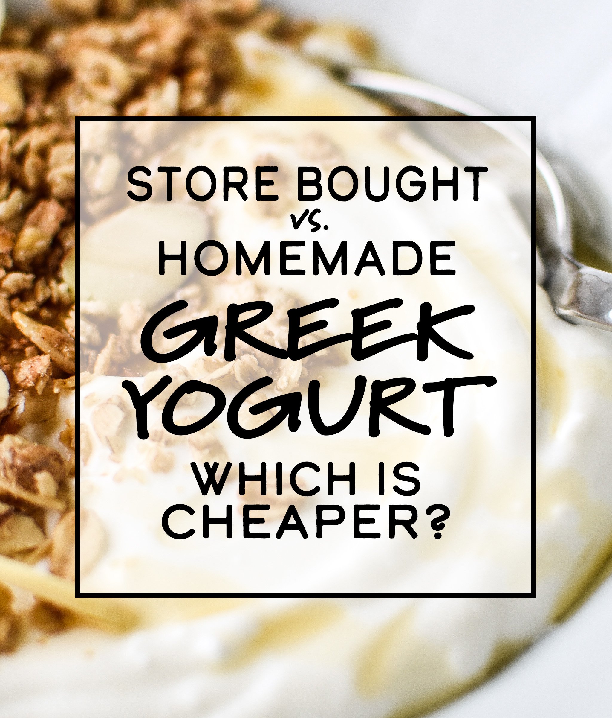 Store Bought vs. Homemade Greek Yogurt: Which is Cheaper?