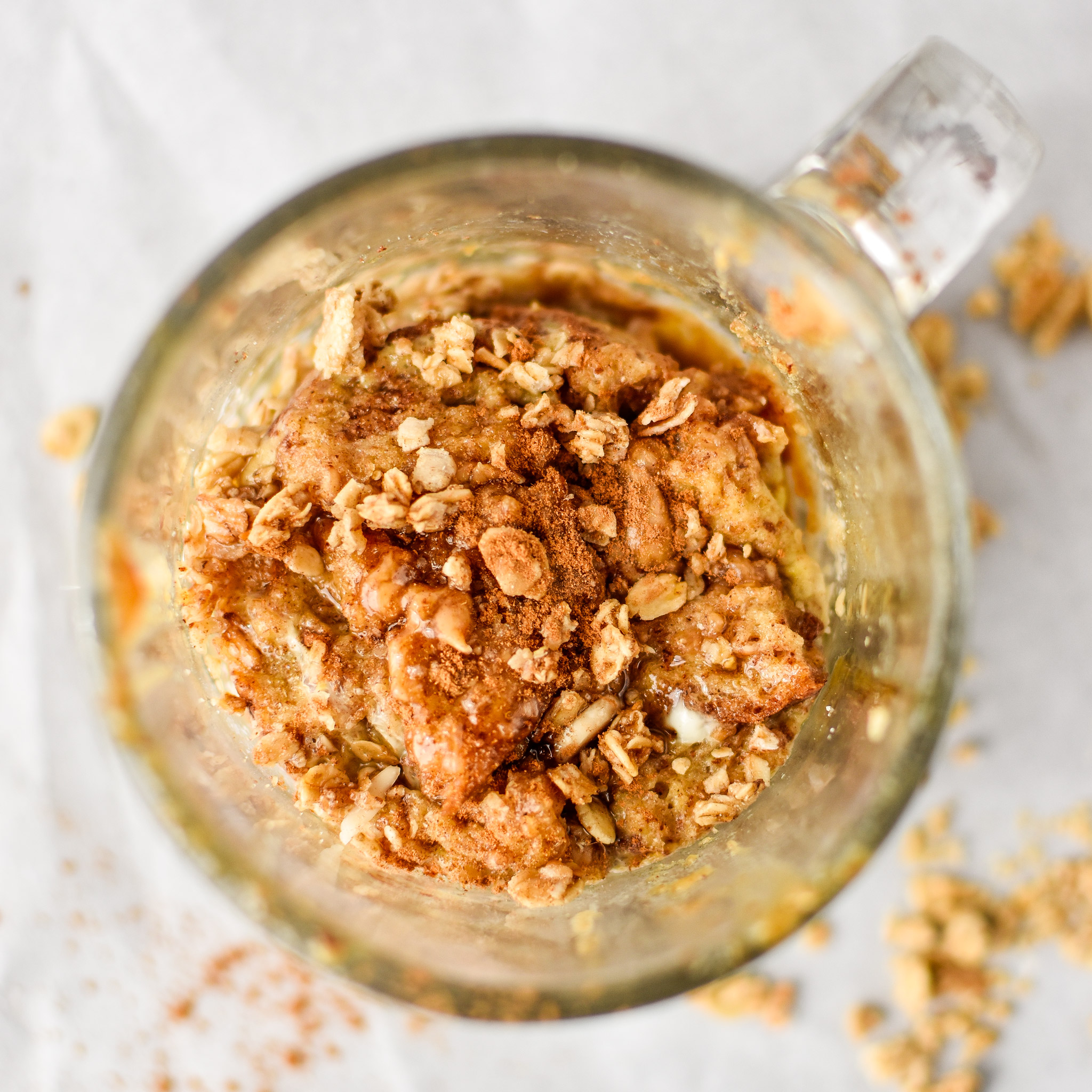 PB crunch microwave mug french toast