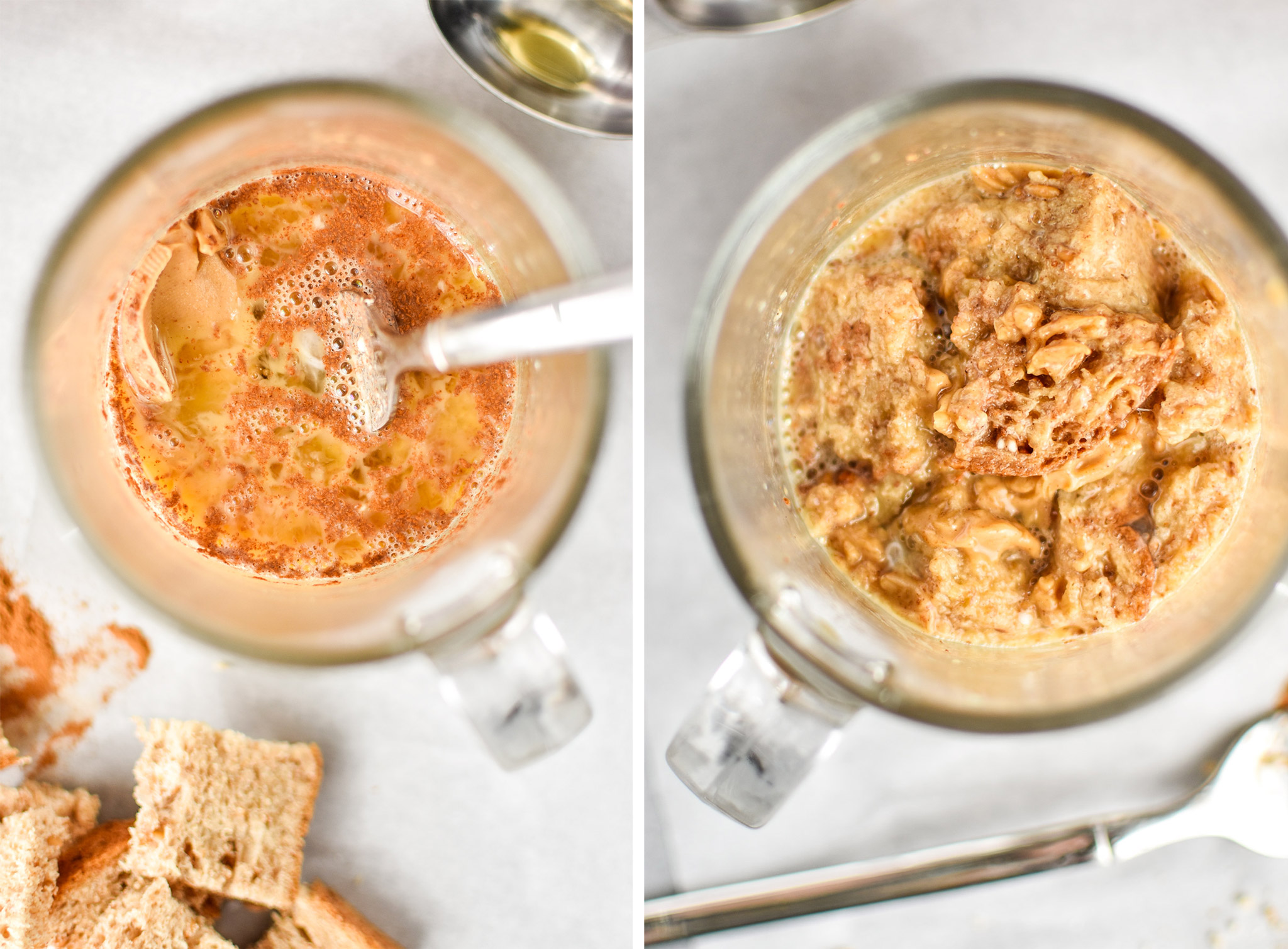 making the pb crunch microwave mug french toast