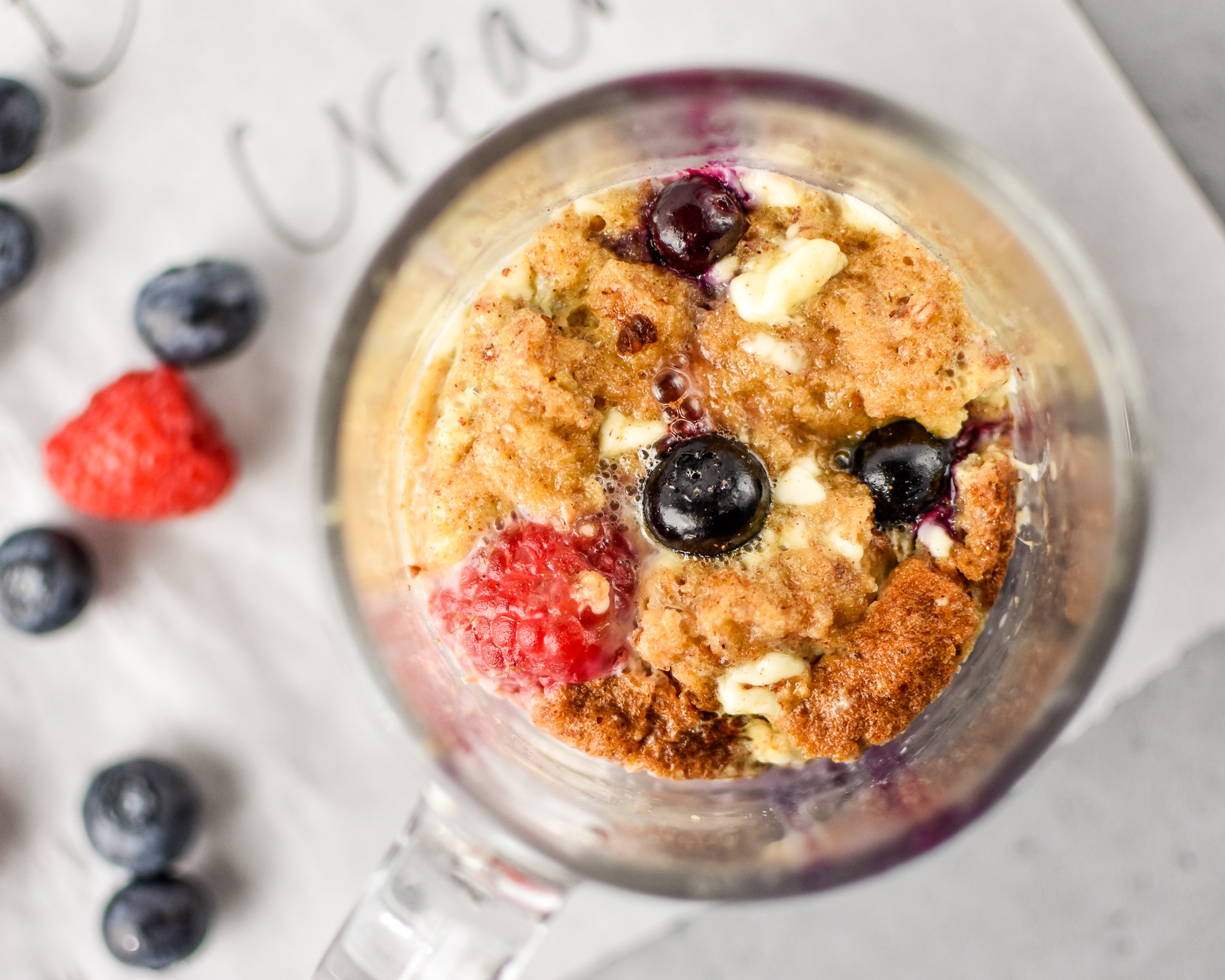 berries & cream microwave mug french toast ready to eat