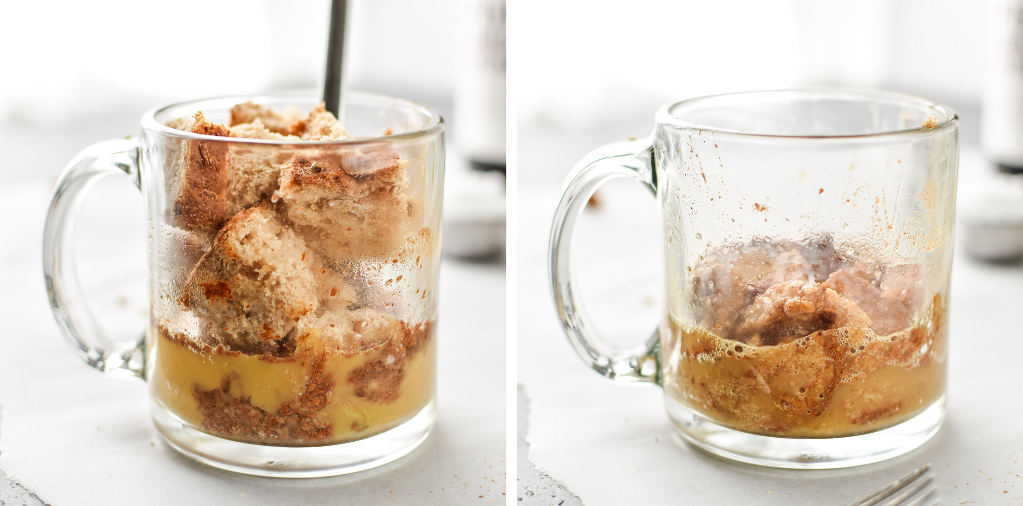 How to cook to the microwave mug french toast