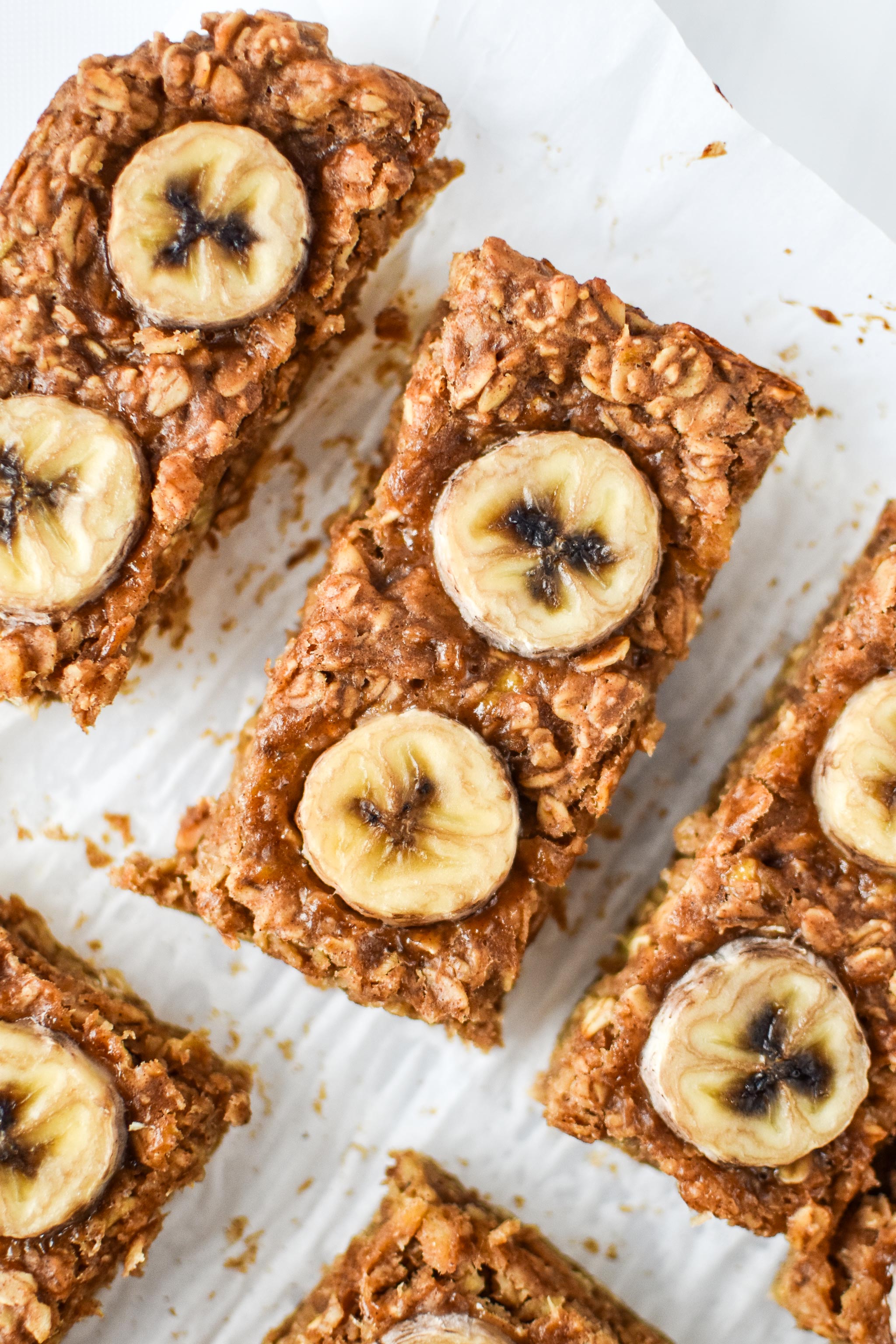 Peanut Butter Banana Oatmeal Breakfast Bars