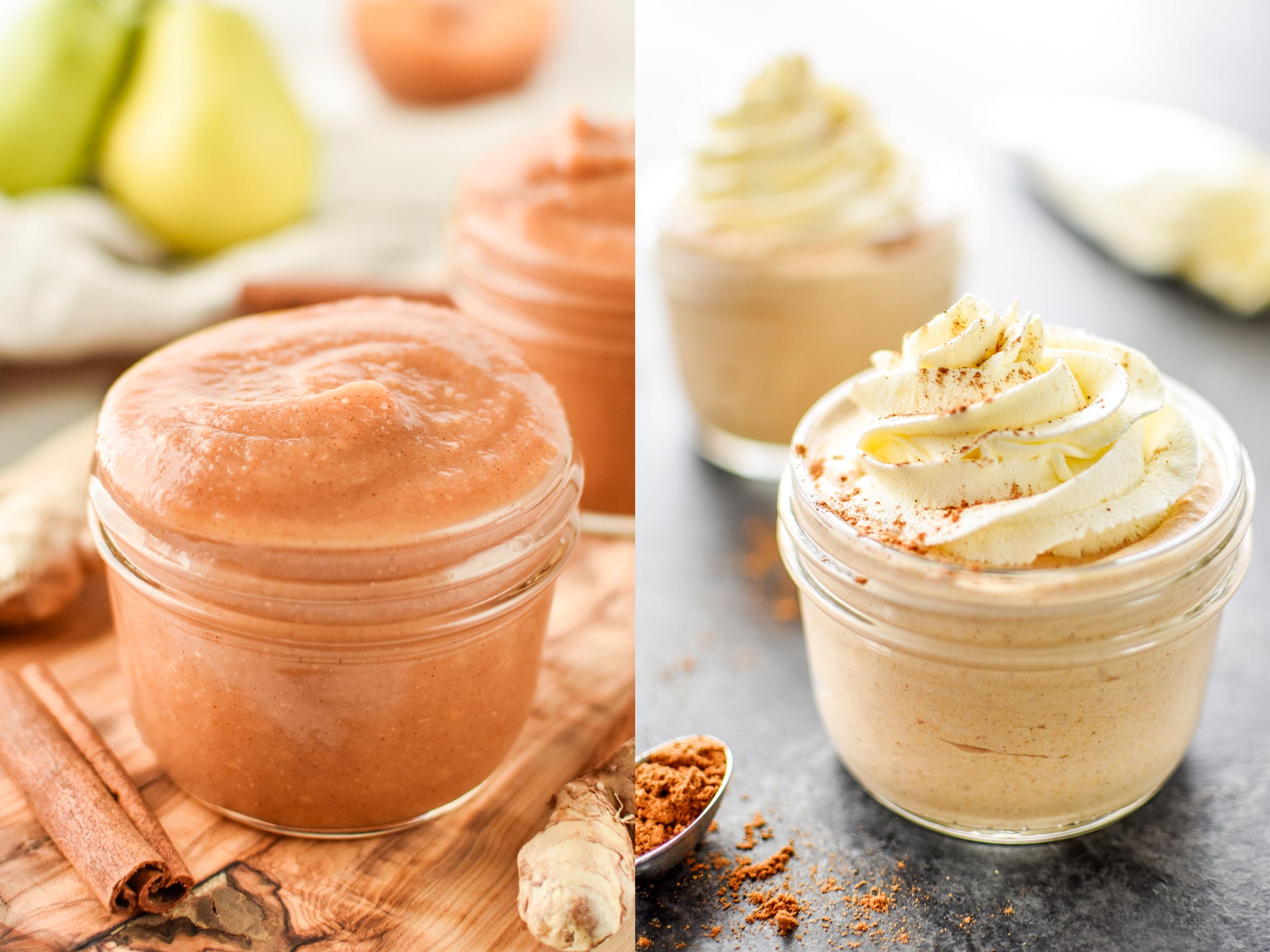 Two recipes I make and store in half pint mason jars.