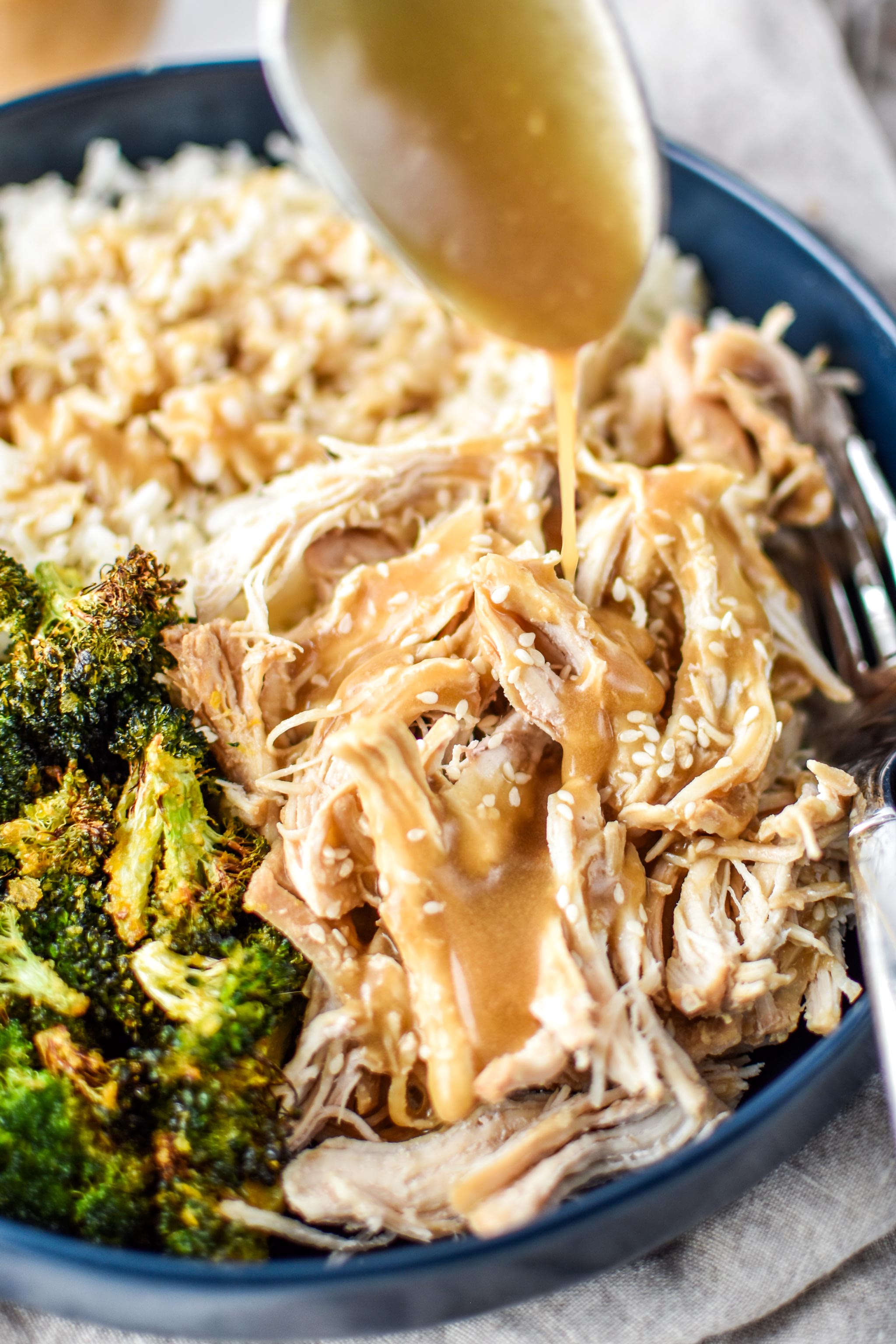 Instant Pot Sesame Shredded Chicken