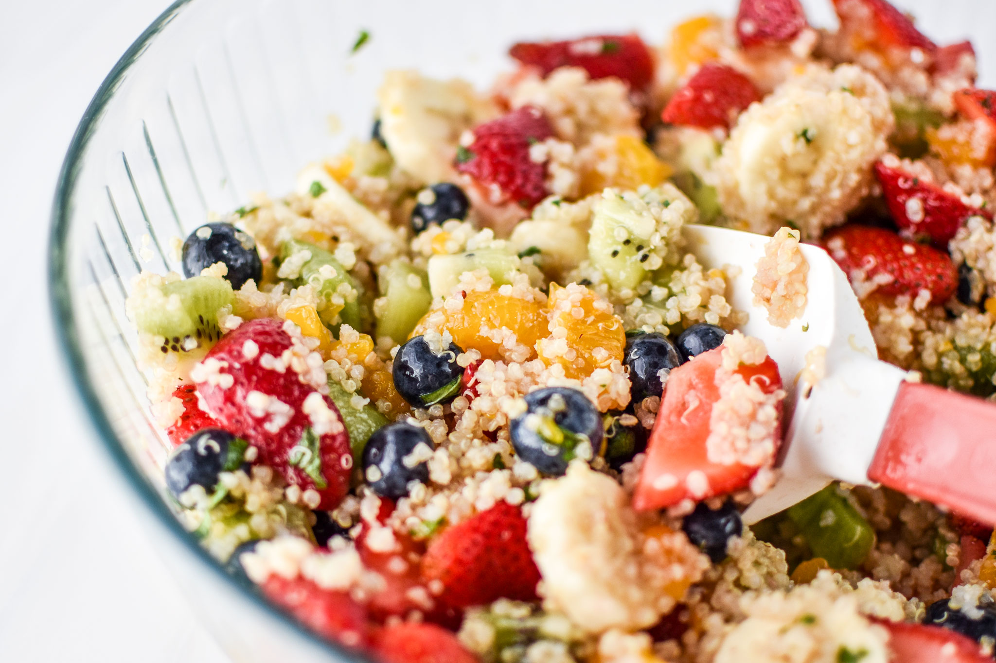 Mint quinoa fruit salad