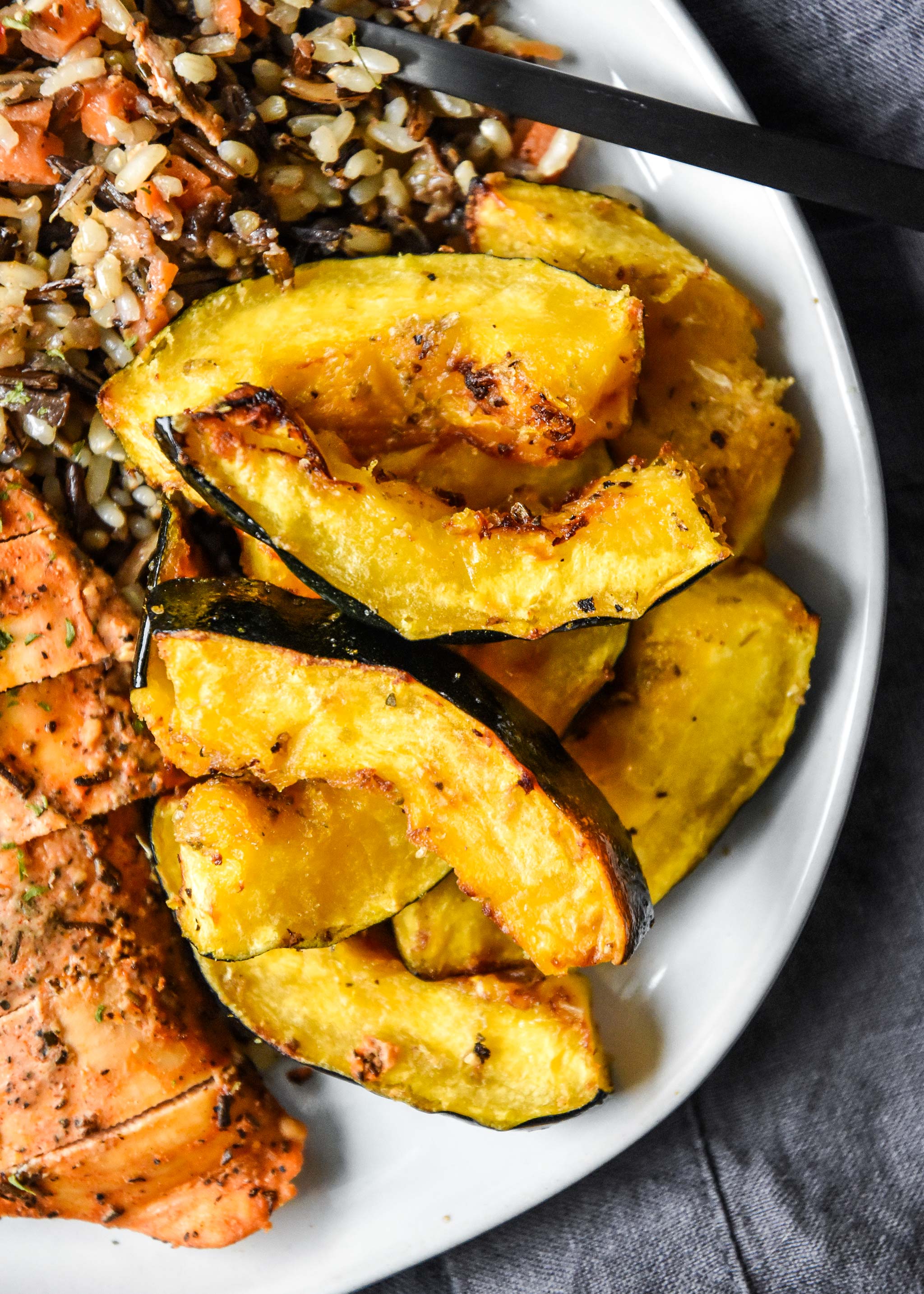 Air Fryer Acorn Squash (Two Ways!)