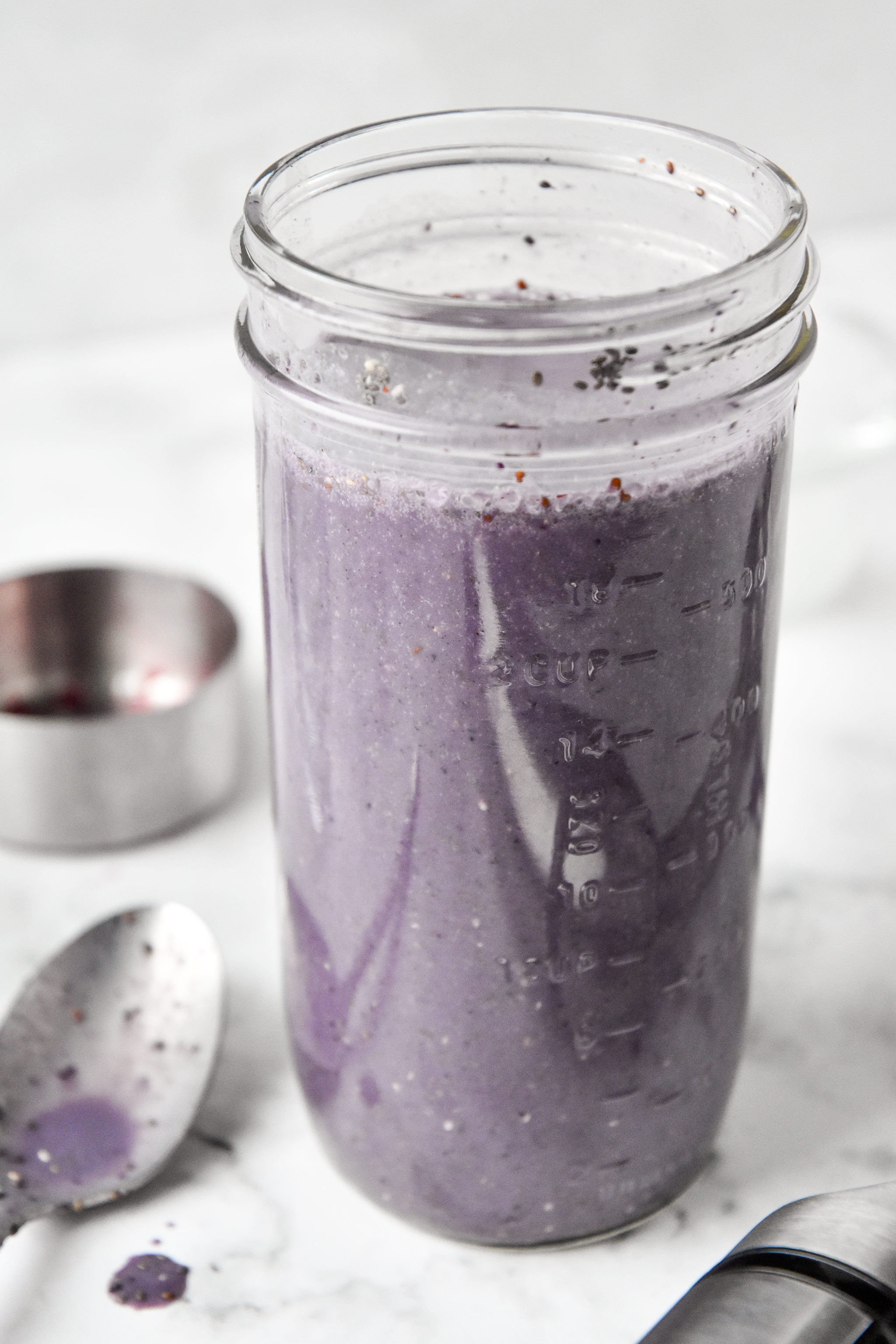 just after mixing in the chia seeds