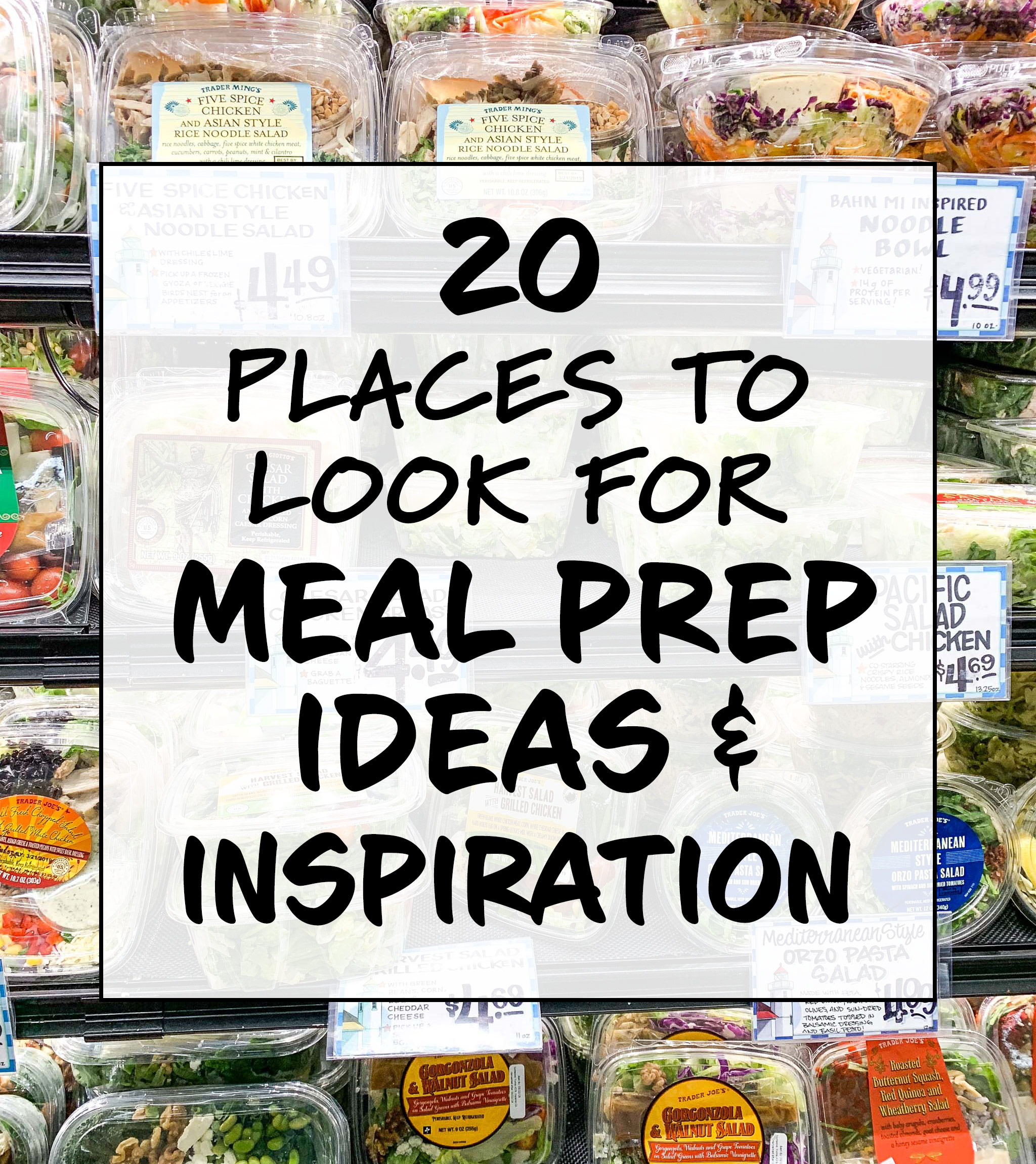 20 Places to Look for Meal Prep Ideas and Inspiration