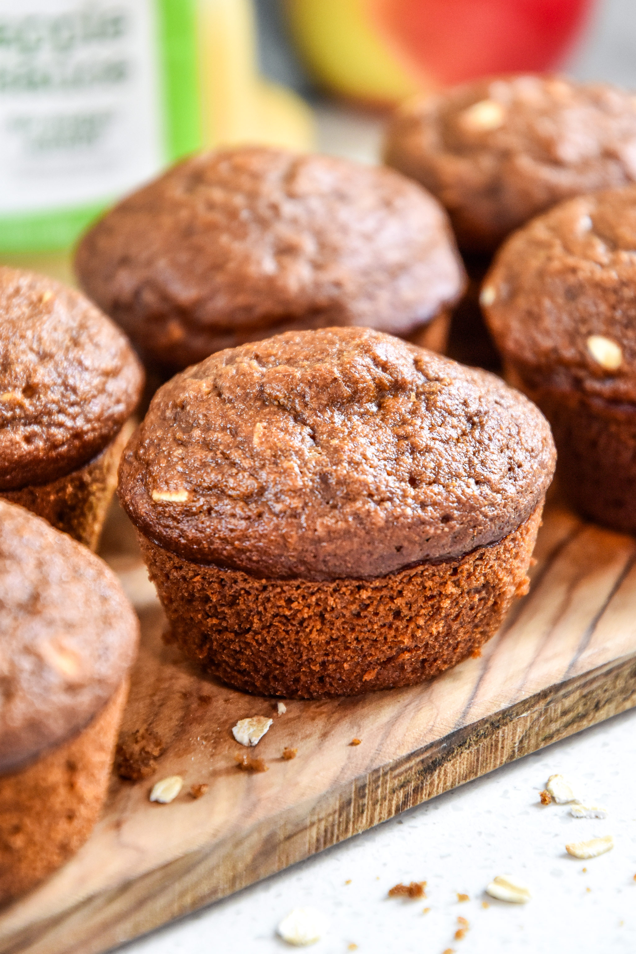 Oatmeal Applesauce Blender Muffins