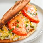 Tuna Melt Pita Sandwiches folded over ready to eat