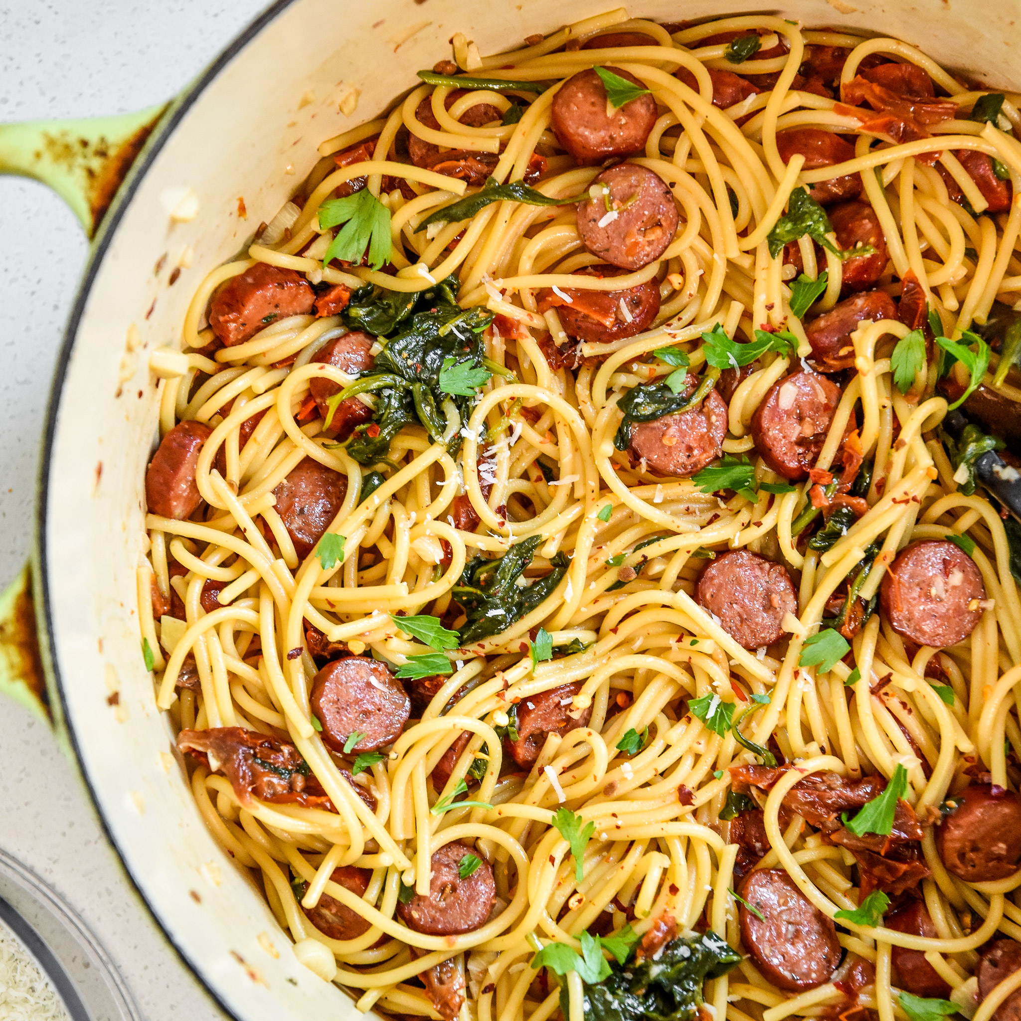 One Pot Italian Sausage Pasta