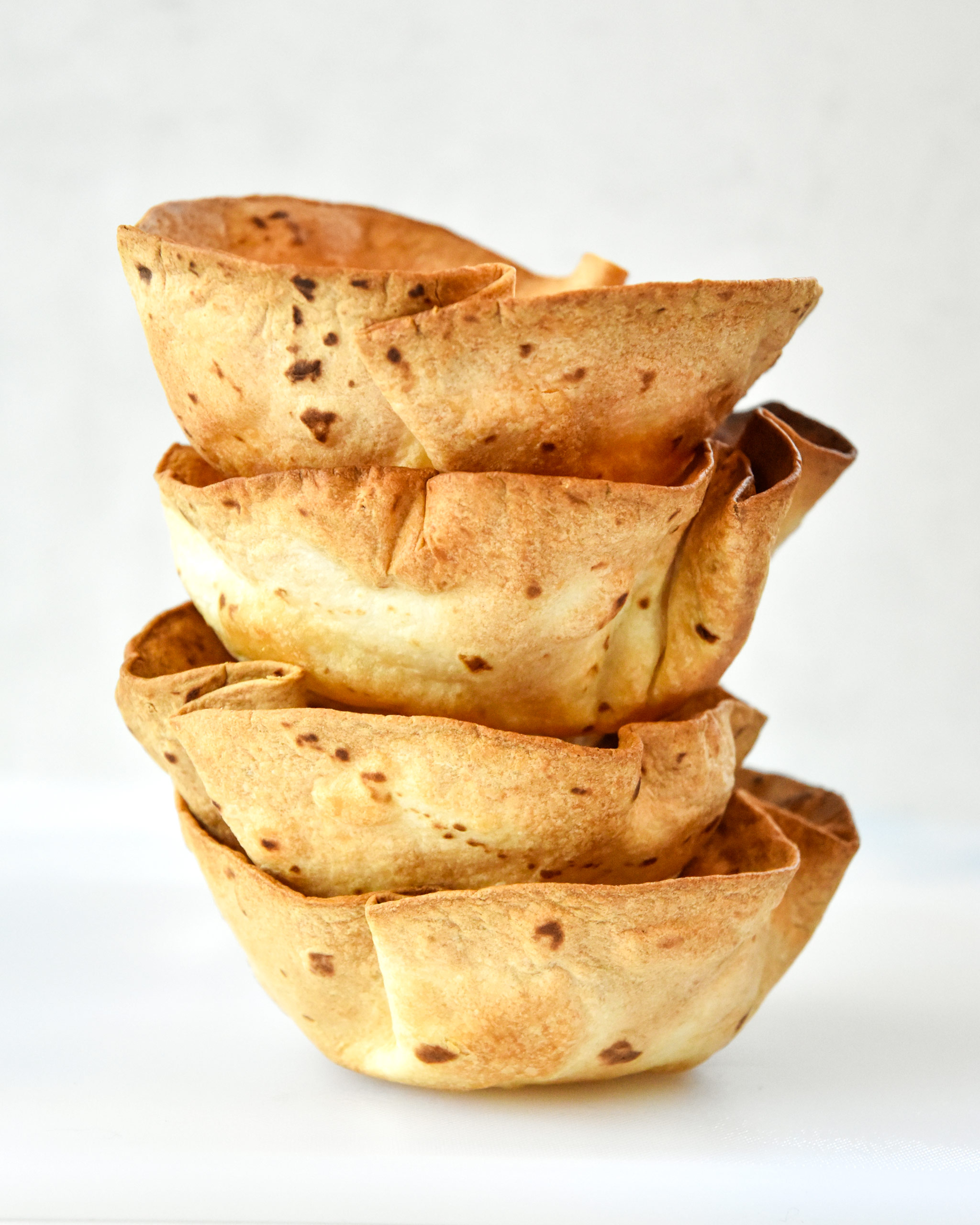 Air Fryer Flour Tortilla Bowls