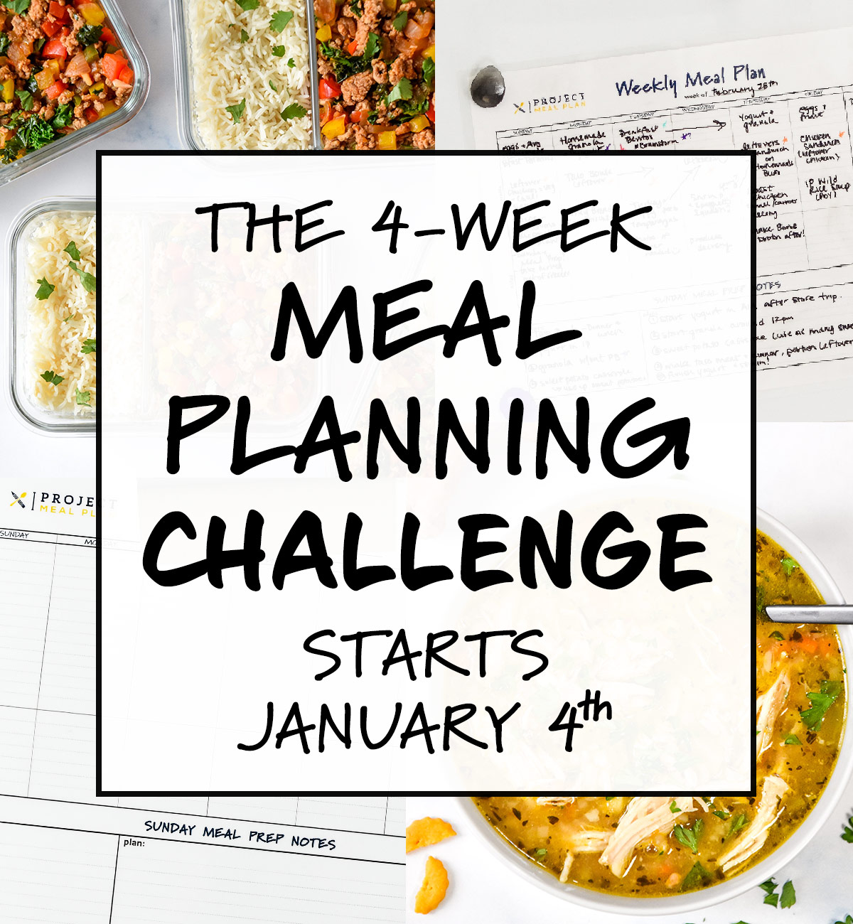 4-Week Meal Planning Challenge: January 2021
