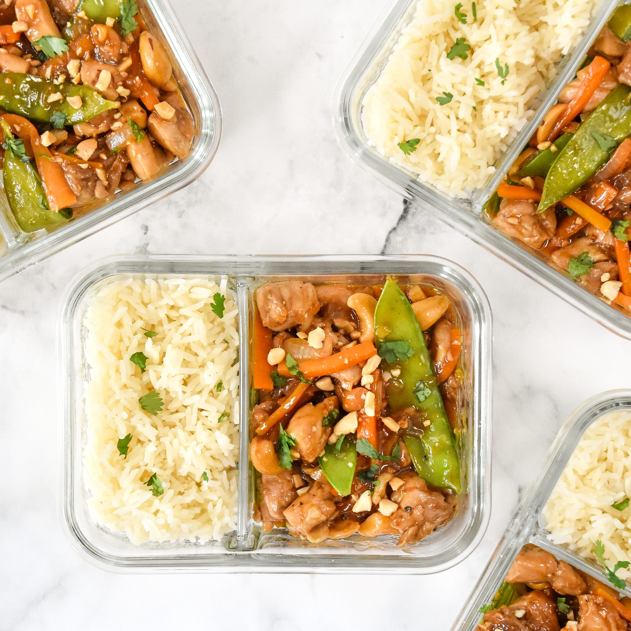 Easy Cashew Chicken Meal Prep