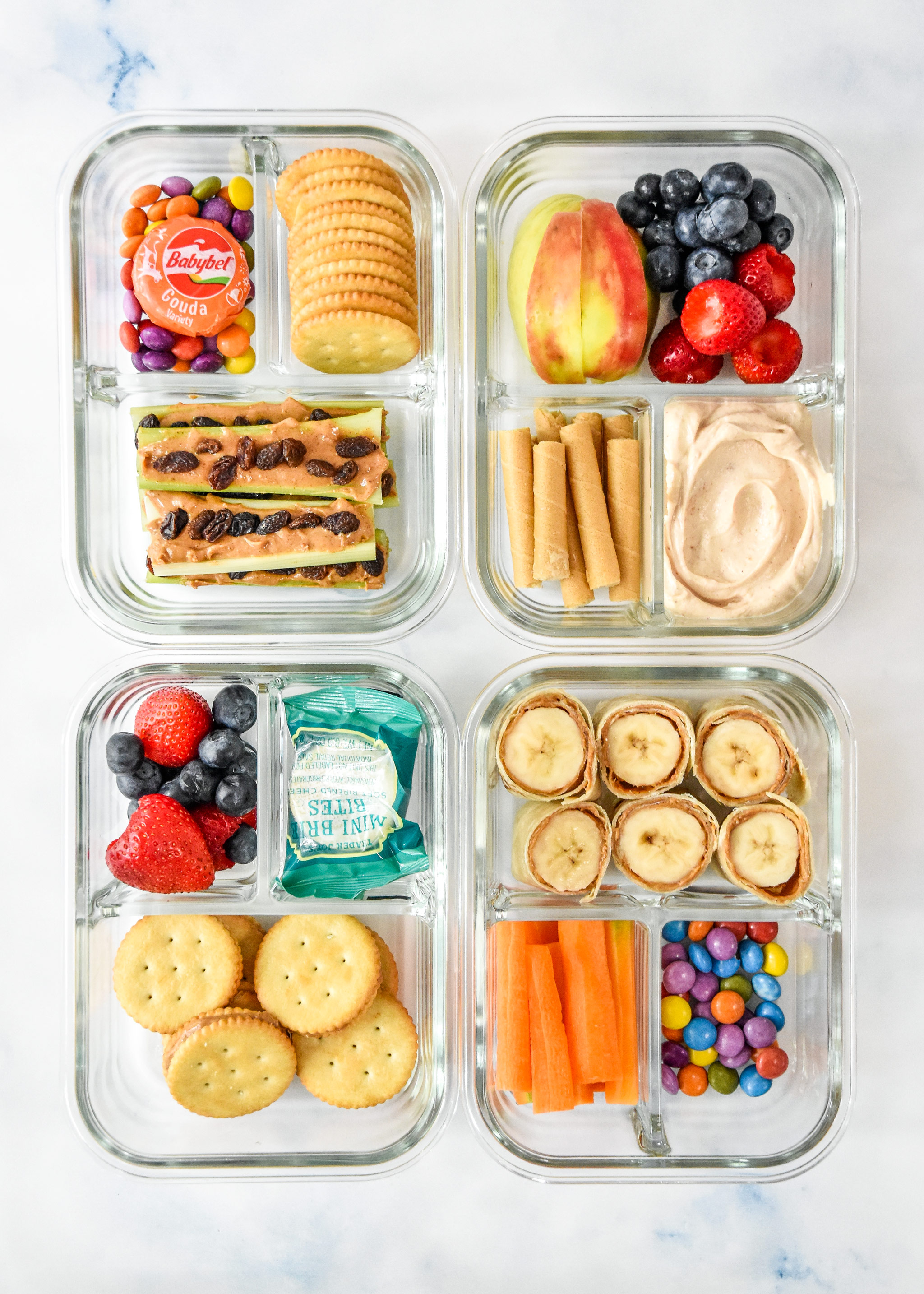 4 Peanut Butter Snack Box Meal Prep Ideas
