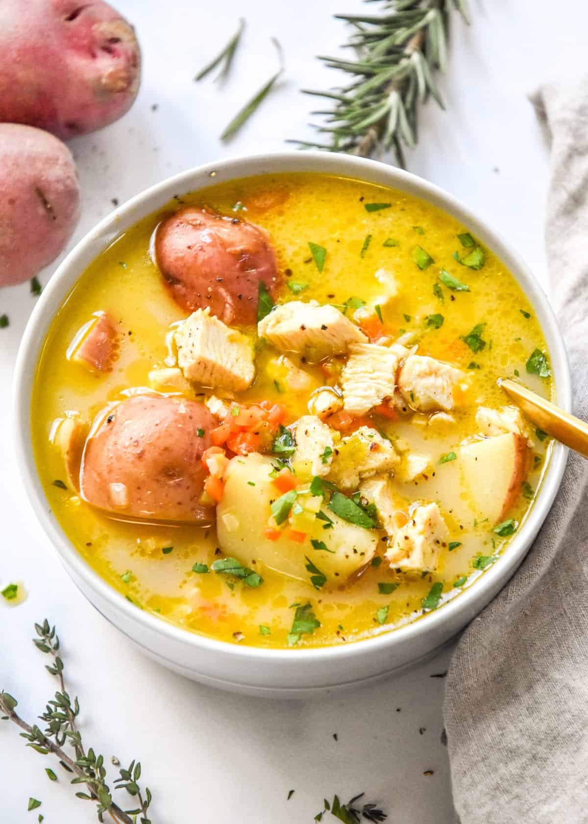 Simple Red Potato Chicken Soup